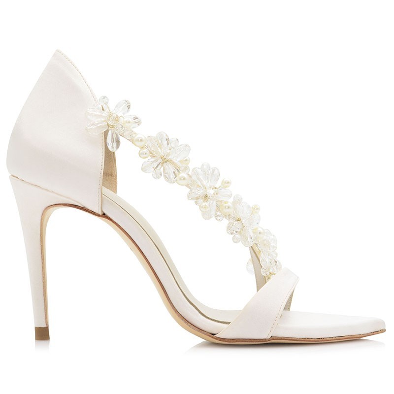 Bridal Sandals White Satin