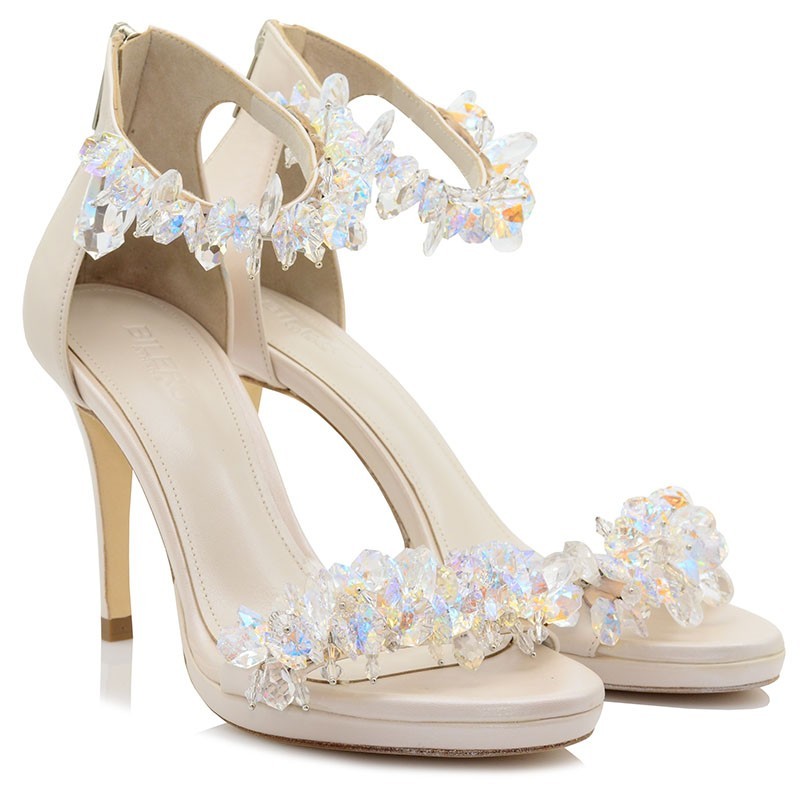 Bridal Sandals Ivory Leather