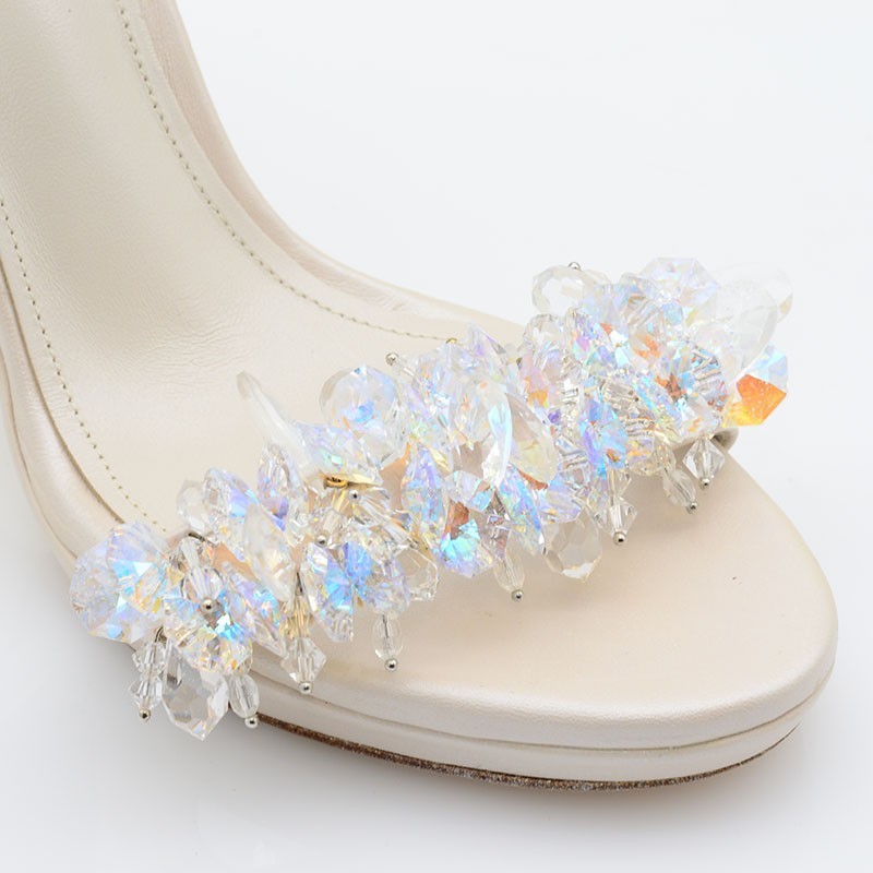 Bridal Sandals Ivory Leather