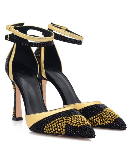 Women's Pumps Black With Crystal