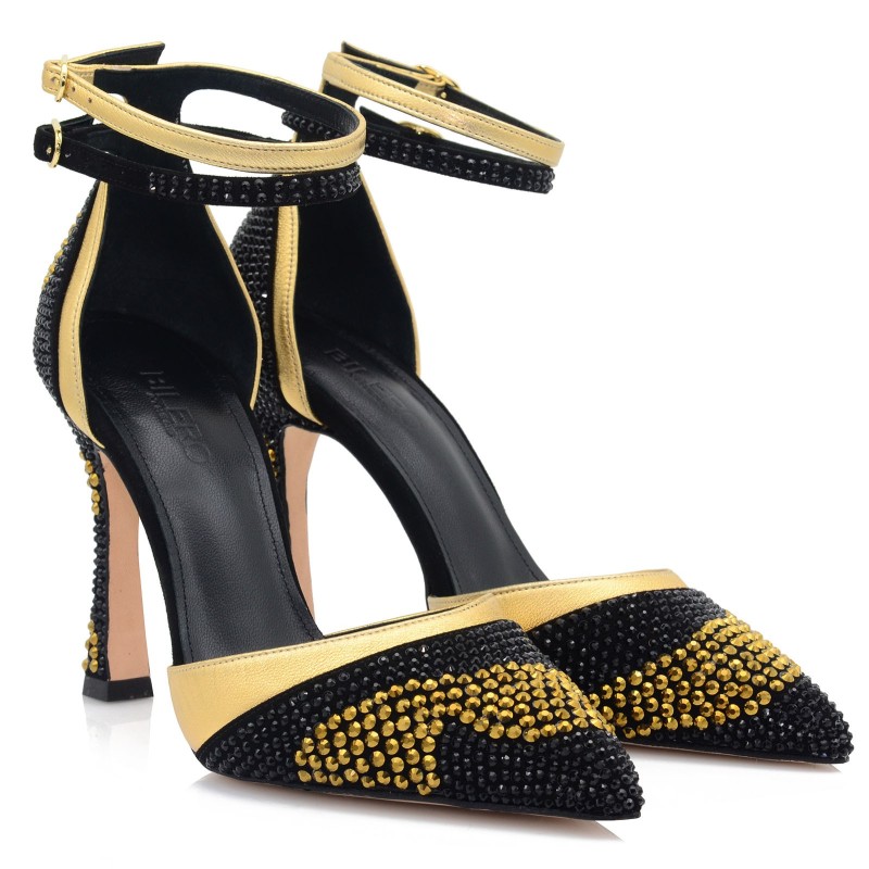 Women's Pumps Black With Crystal