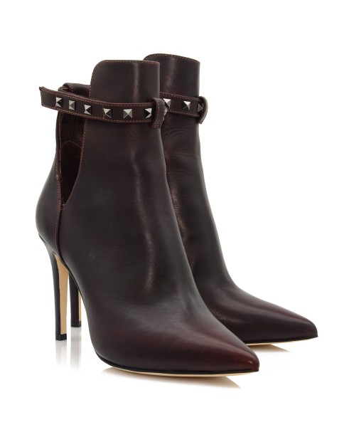 Women's Burgundy Leather Boots