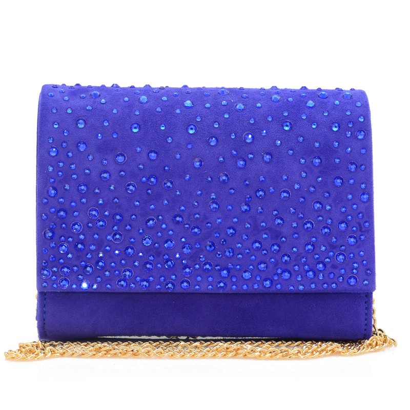 Women's Bags Blue Suede Leather