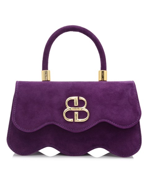 Women's Bags Purple Suede Leather