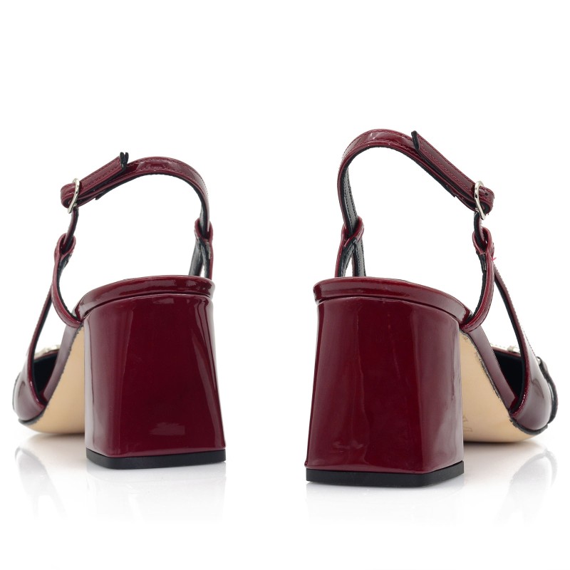 Women's Burgundy Patent Leather Pumps