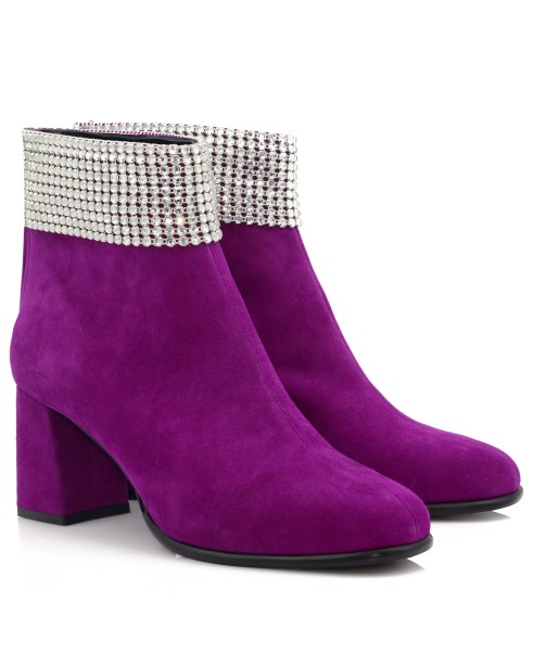 Women's Purple Suede Boots
