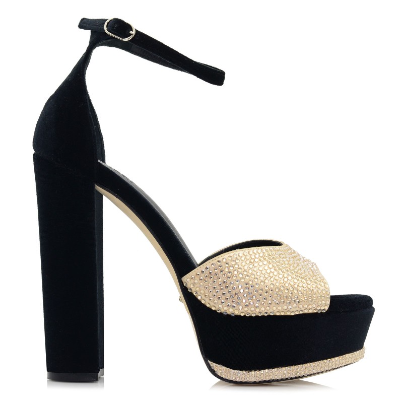 Women's Sandals Black Velvet