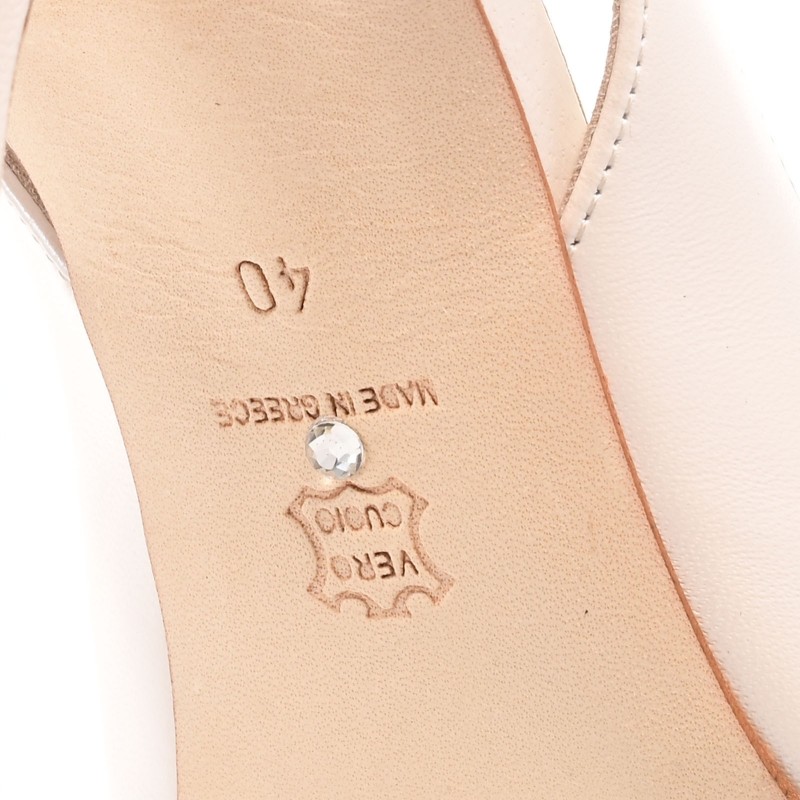 Ivory Pearl Leather Bridal Pumps
