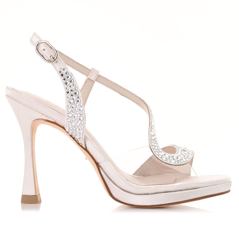 Bridal Sandals White Satin