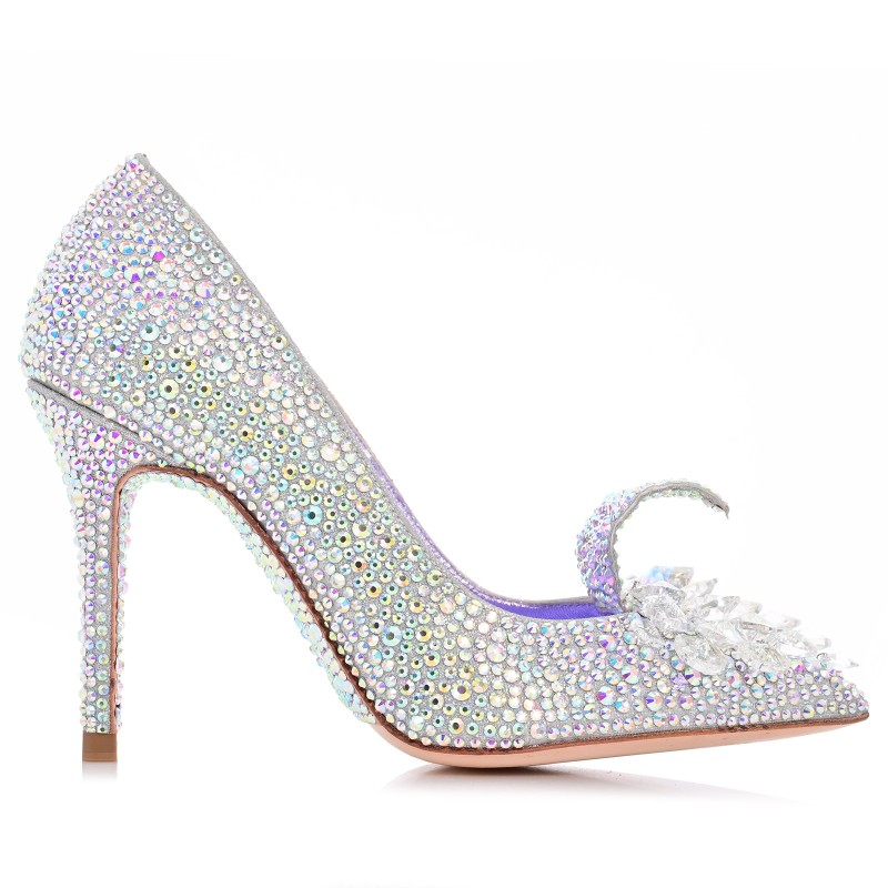 Bridal Pumps With Crystals