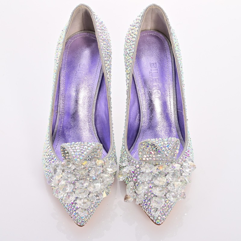 Bridal Pumps With Crystals