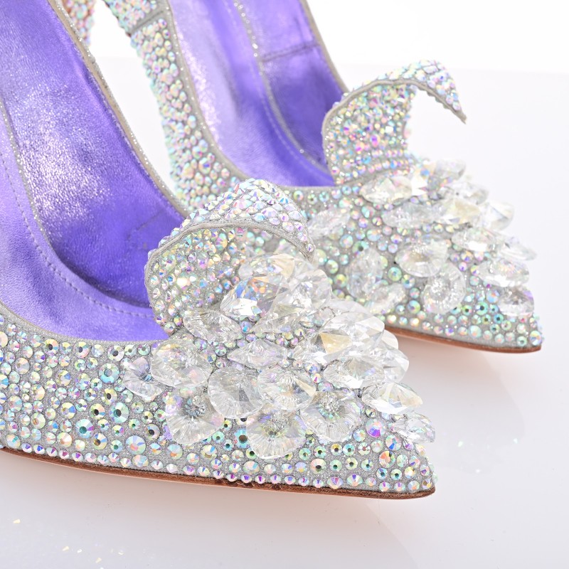 Bridal Pumps With Crystals