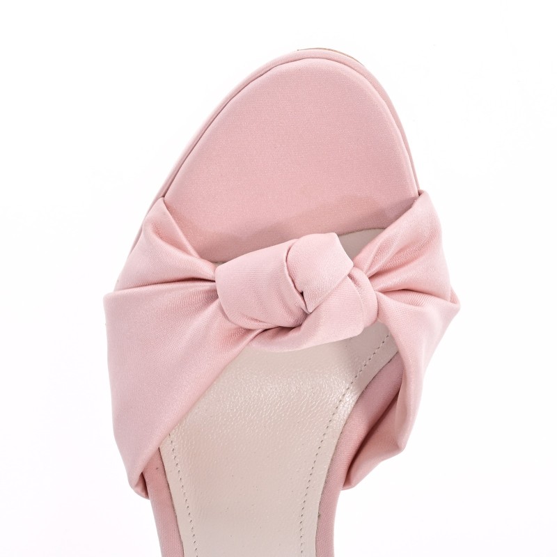 Bridal Sandals Pink Satin