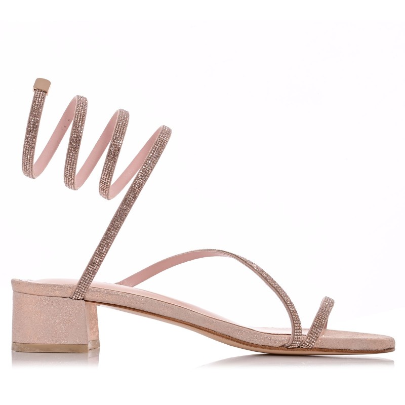 Bridal Sandals Copper Leather