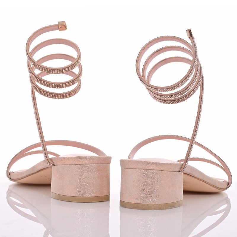Bridal Sandals Copper Leather