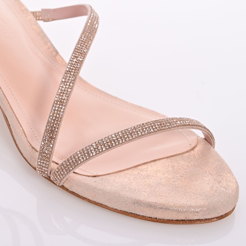 Bridal Sandals Copper Leather