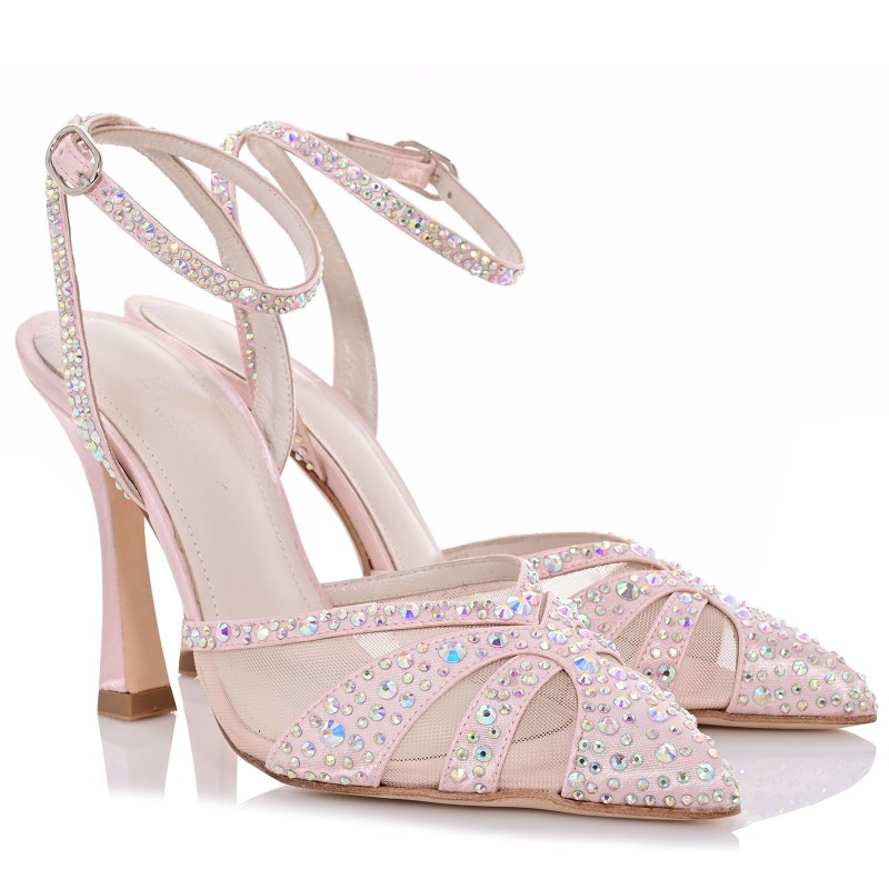 Bridal Pumps Pink Satin