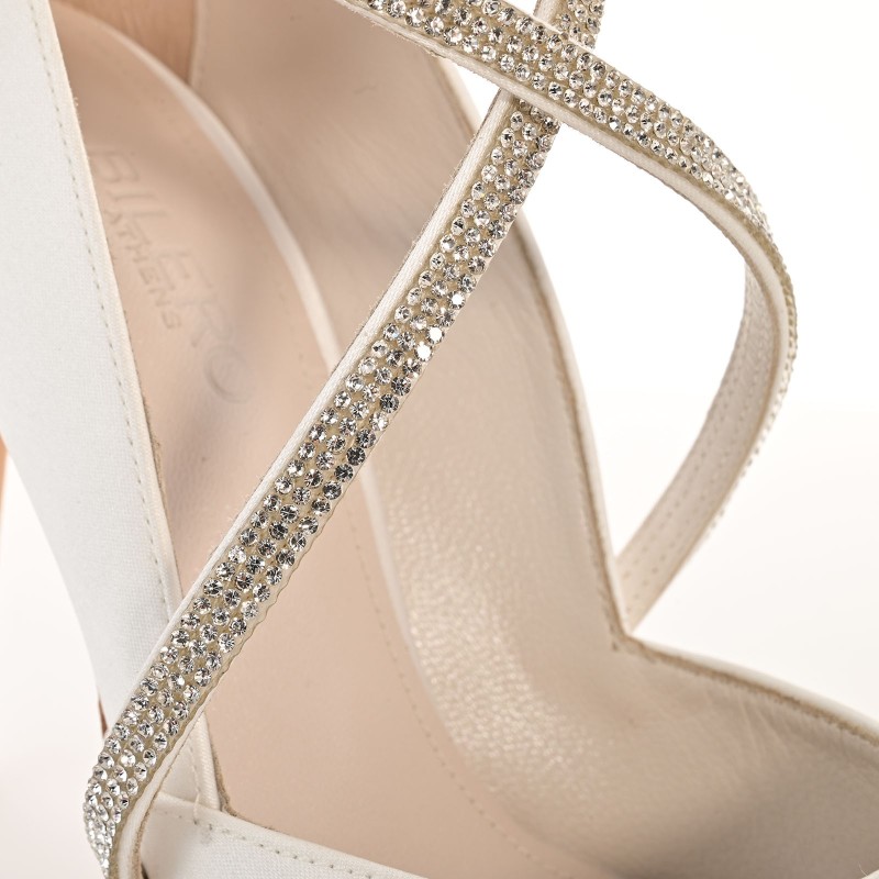 Bridal Pumps White Satin