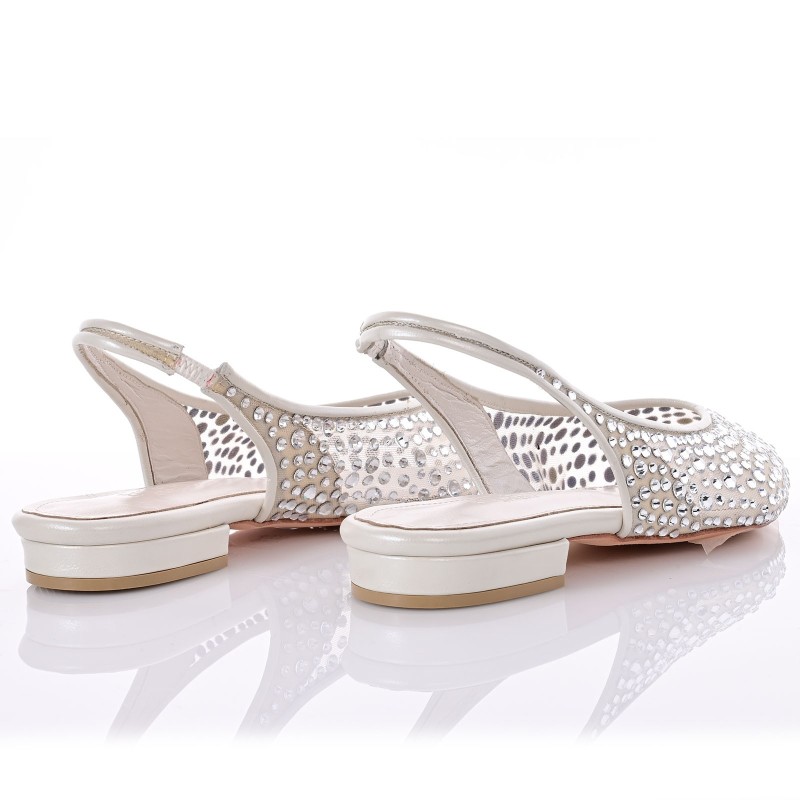 Ivory Flat Wedding Shoes