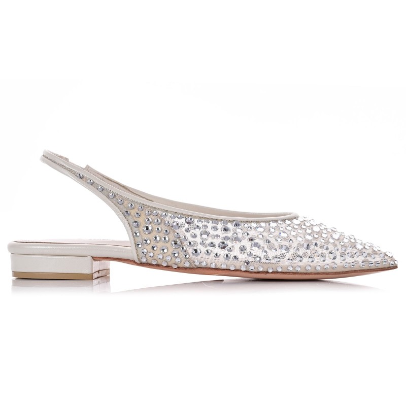 Ivory Flat Wedding Shoes