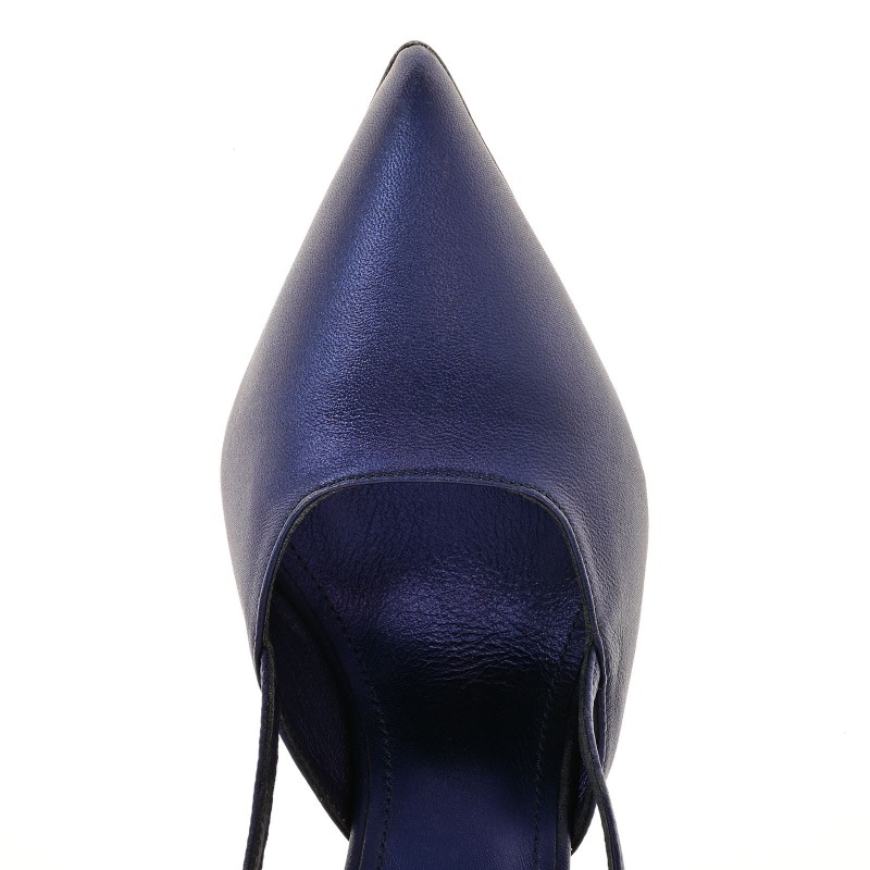 Women Blue Leather Pumps