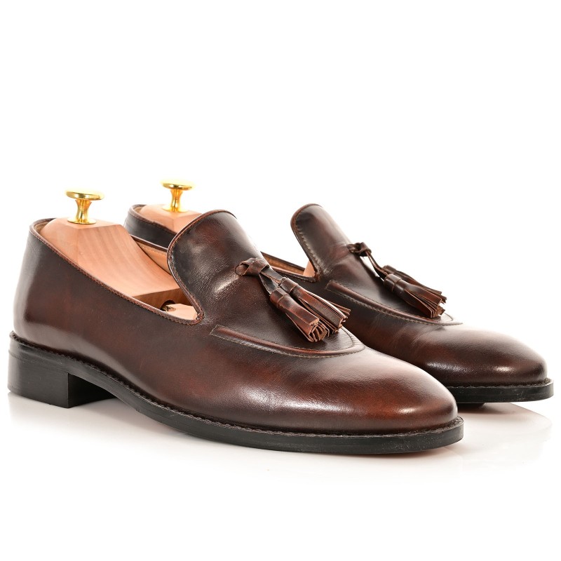 Men's Groom Shoes Brown Leather