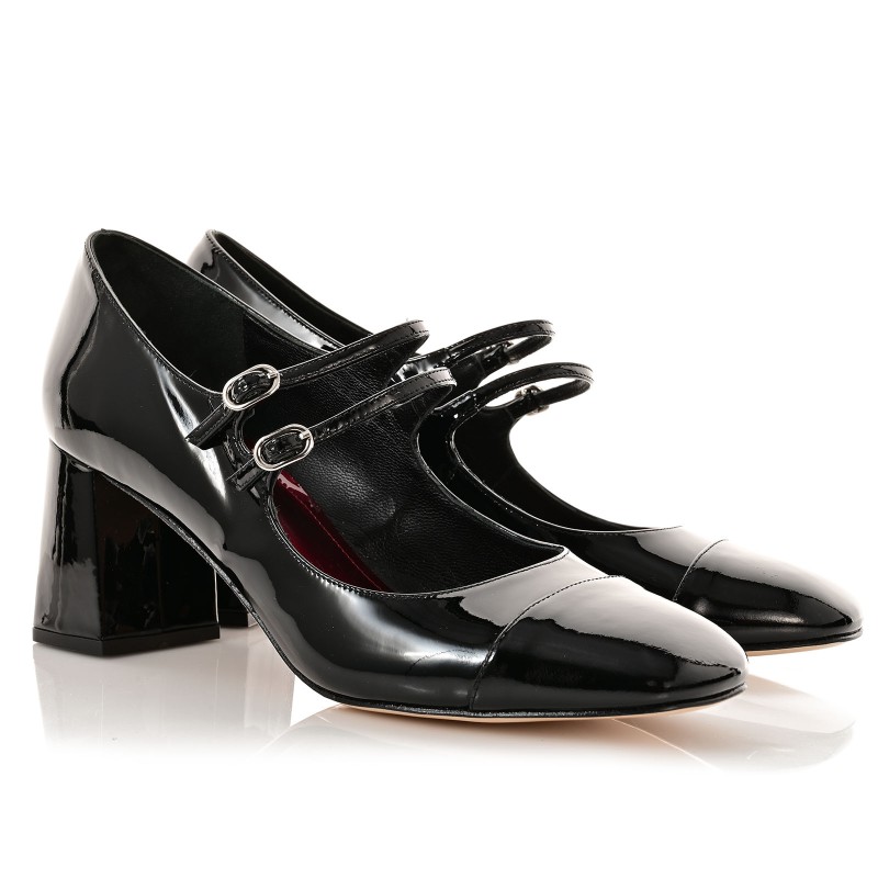 Women's Black Patent Leather Pumps