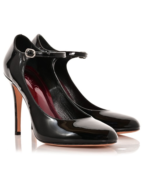 Women Black Patent Leather Pumps