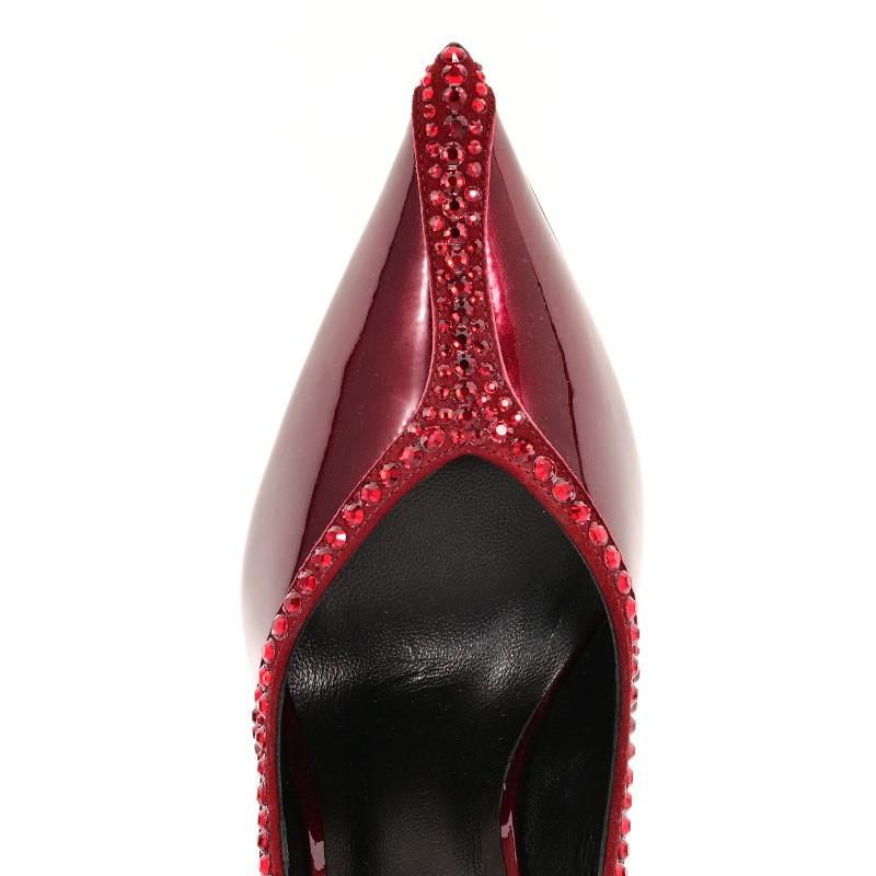 Women's Burgundy Patent Leather Pumps