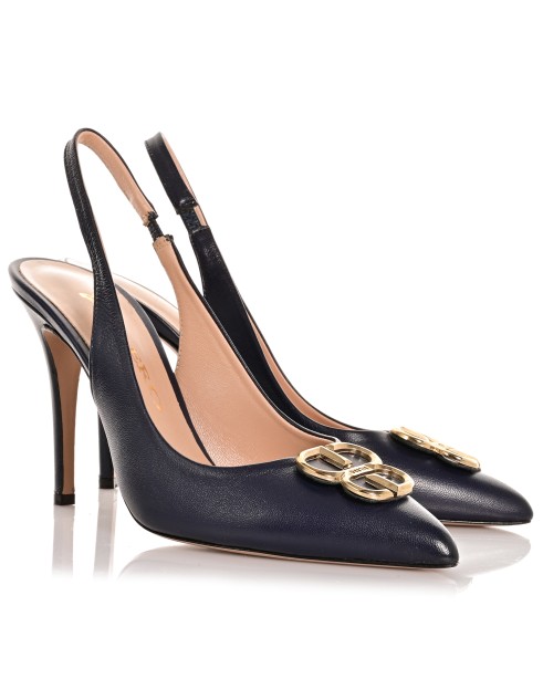 Women's Pumps Blue Leather