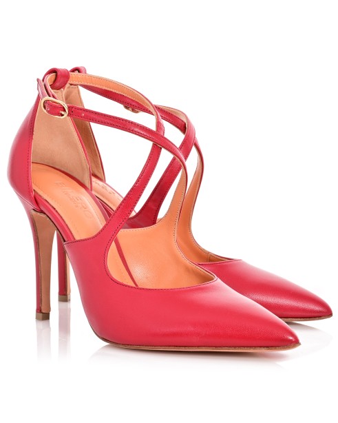 Women's Pumps Red Leather