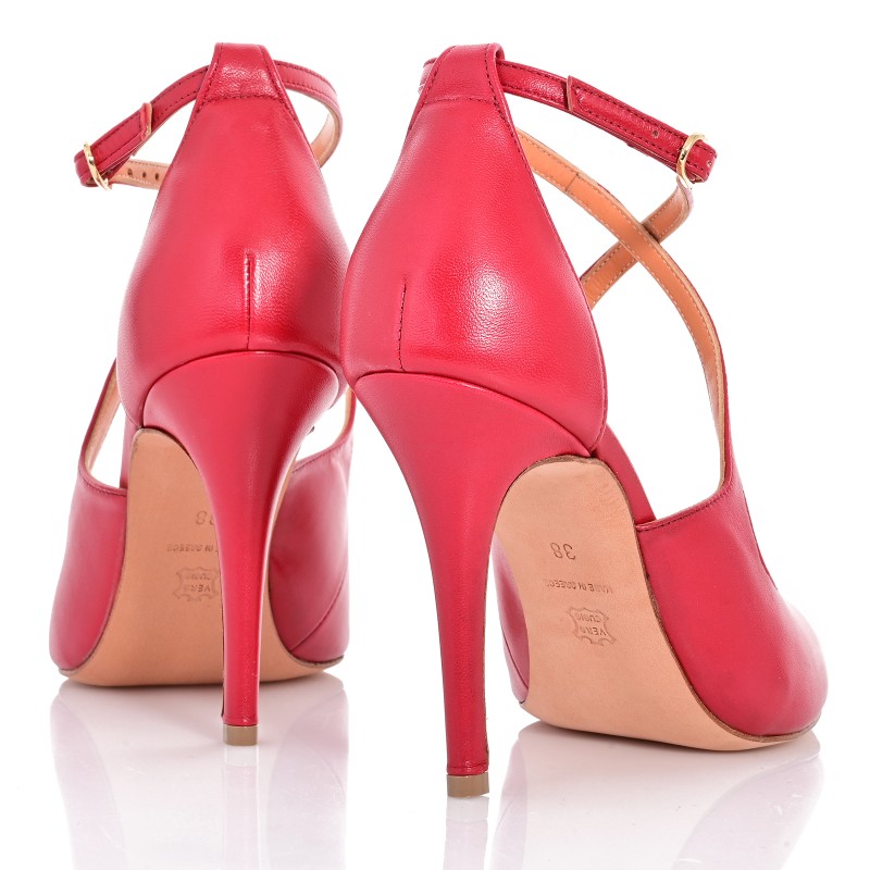Women's Pumps Red Leather