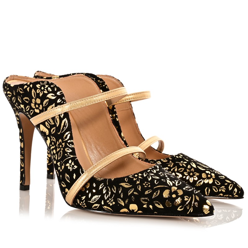 Women's Mules Floral Leather