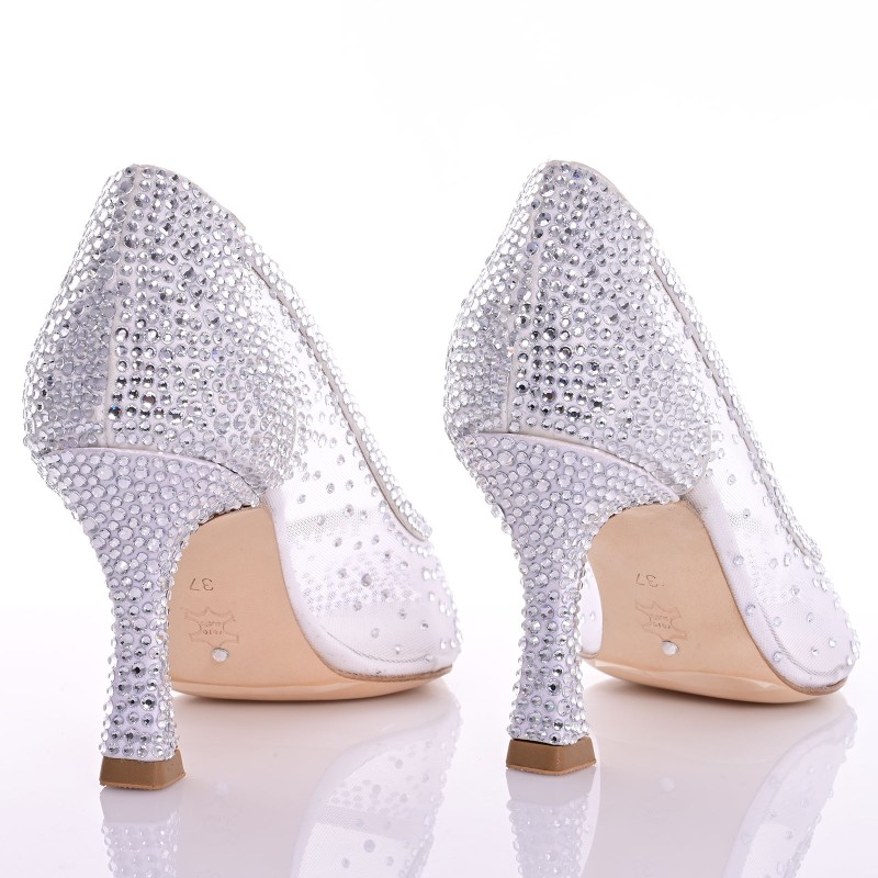 White Satin Bridal Pumps
