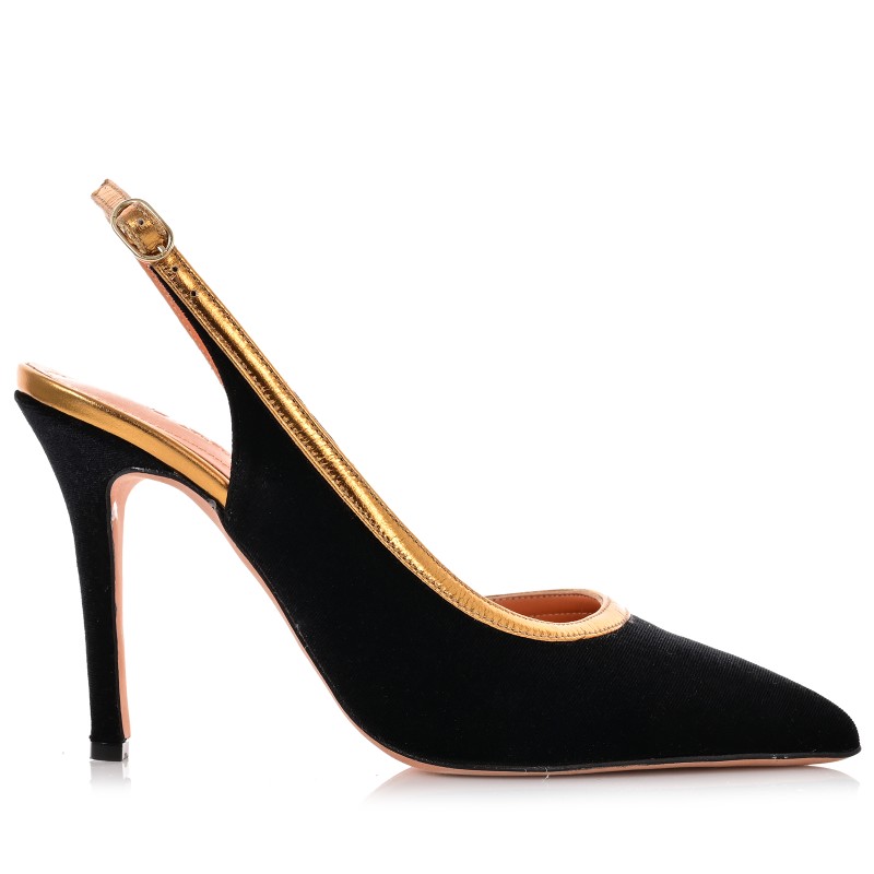 Women's Black Velvet Pumps