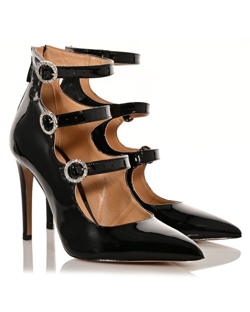 Women's Black Patent Leather Pumps