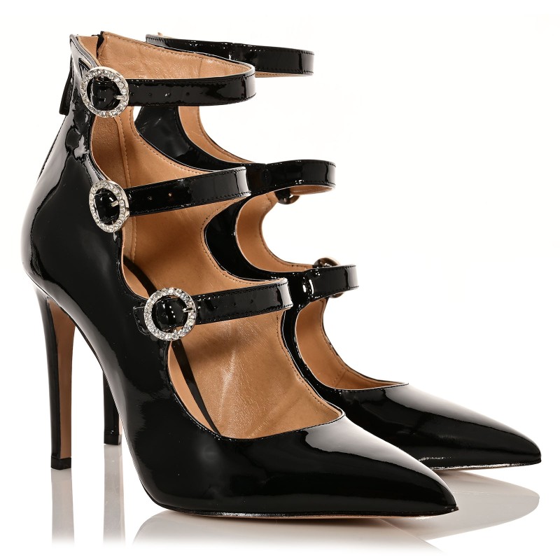 Women's Black Patent Leather Pumps