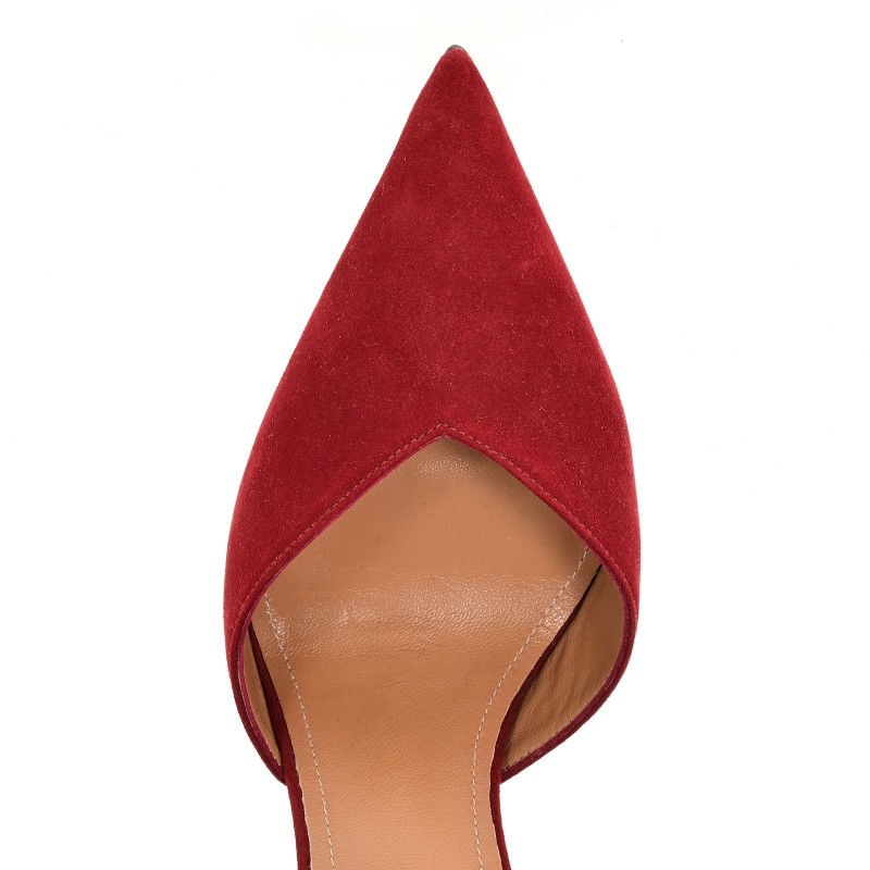 Women's Burgundy Suede Pumps