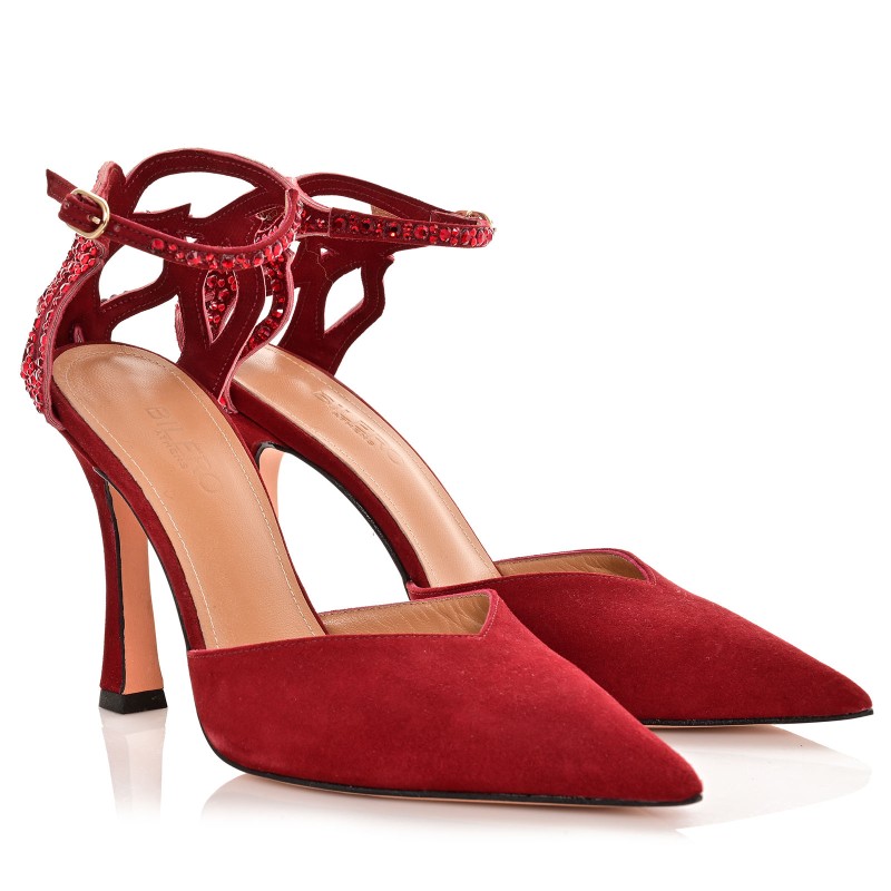 Women's Burgundy Suede Pumps