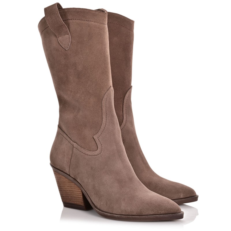 Women's Boots Taupe Suede