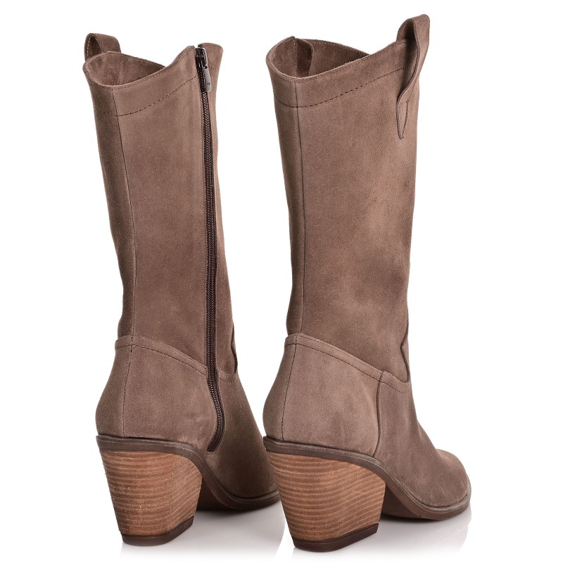 Women's Boots Taupe Suede