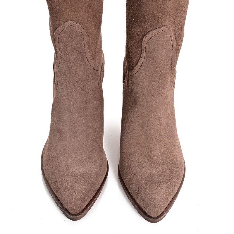 Women's Boots Taupe Suede