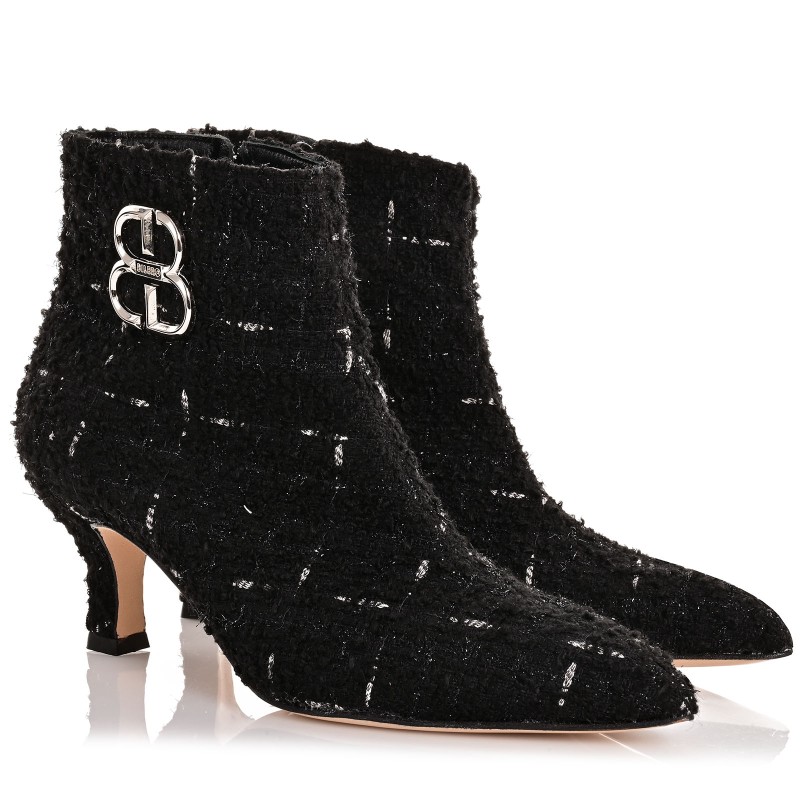Women's Boots Black Woven