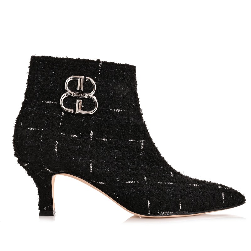 Women's Boots Black Woven