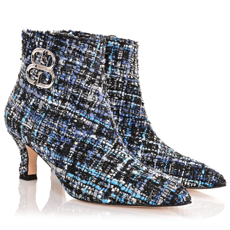 Women's Boots Blue Woven