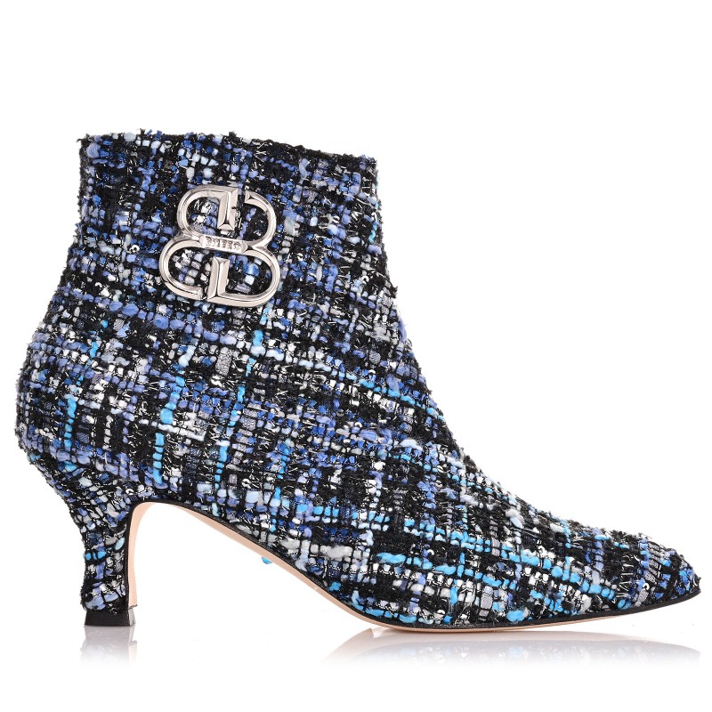 Women's Boots Blue Woven