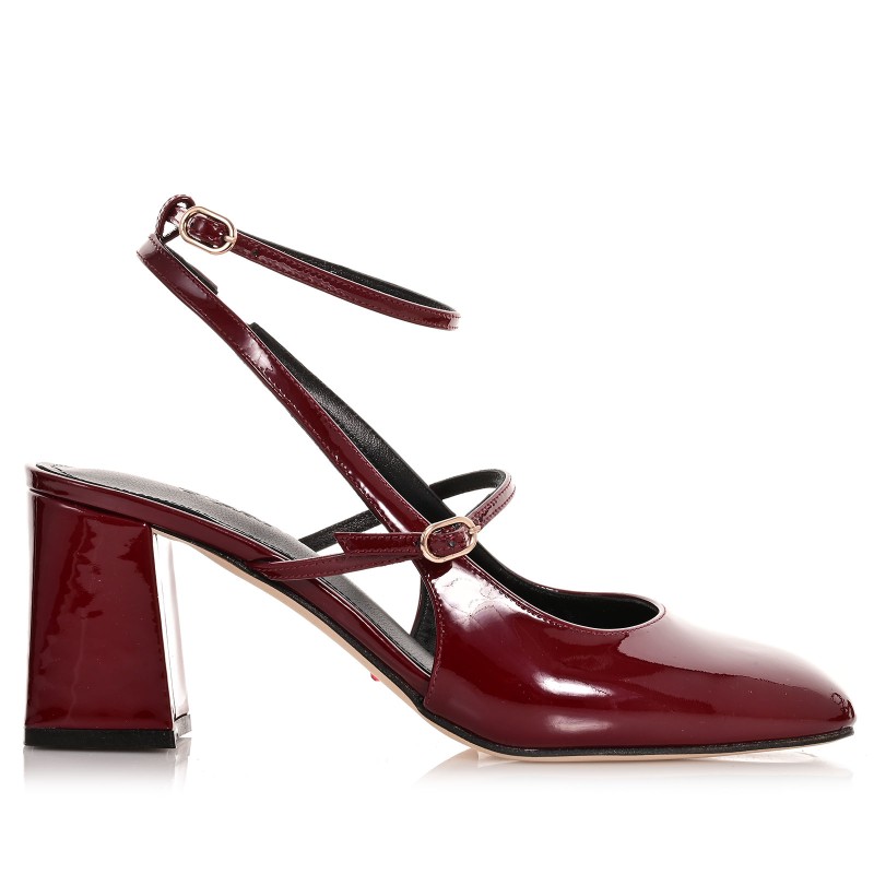 Women's Burgundy Patent Leather Pumps