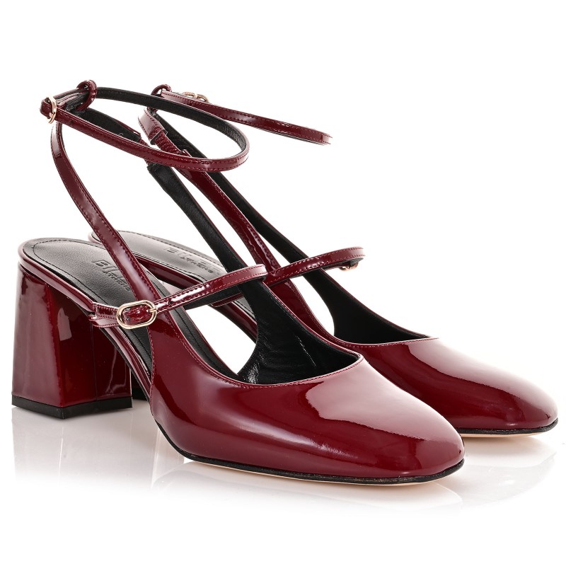 Women's Burgundy Patent Leather Pumps