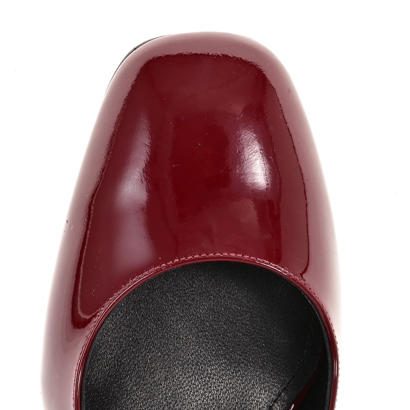 Women's Burgundy Patent Leather Pumps