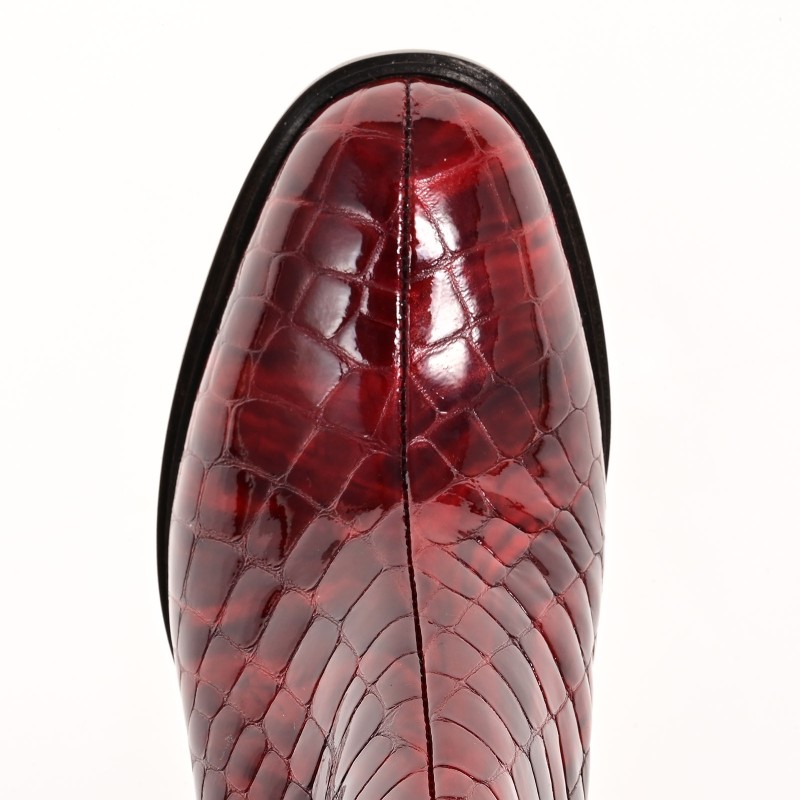 Women's Burgundy Leather Boots